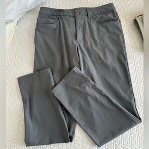 Men’s lululemon ABC pants 32W x 32L. Charcoal grey color